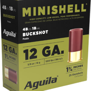 Aguila 12 GA Mini Shell 5/8 oz 4 Buck/1Buck 25 Rounds