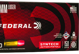 Federal 9mm Luger 150 GR FMJ 50 Rounds