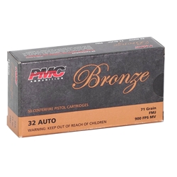 PMC .32 ACP 71 GR FMJ 50 Rounds