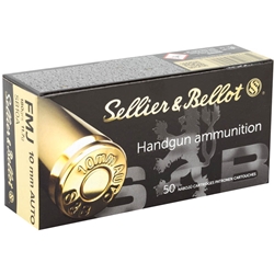 Sellier Bellot 10MM Auto 180 FMJ 50 Rounds