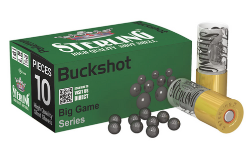 Sterling 12 GA 2-3/4 00 Buckshot 10 Rounds